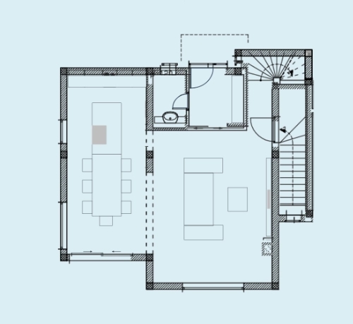 Floor plan of the first floor